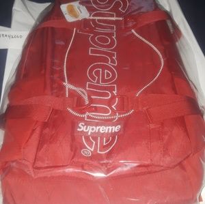 Fw18 red supreme backpack